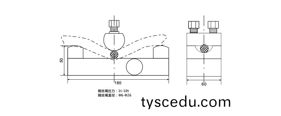 BCQ旁(pang)壓式傳感器(qi)尺寸圖(tu)